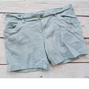 Vetemin Light Blue Shorts Large Cotton Blend Stretch